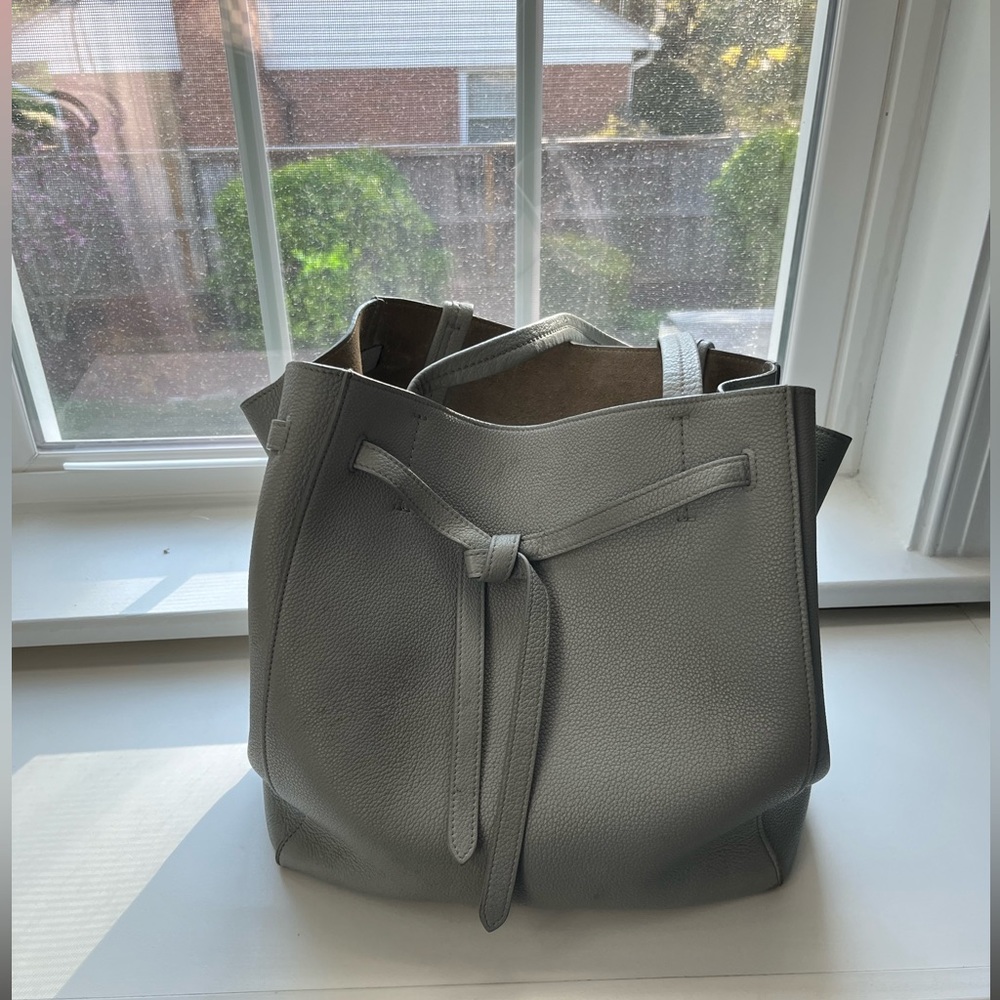 Celine Medium Cabas Phantom, Grey Soft Grained Calfskin - excellent exterior